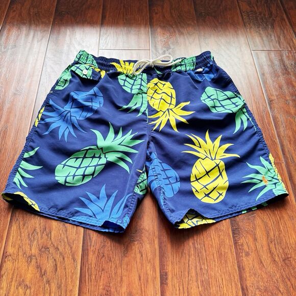 🍍Polo Ralph Lauren Pineapple Swim Trunks Mens XL Beach Tropical Pony Logo Summer - Picture 3 of 16